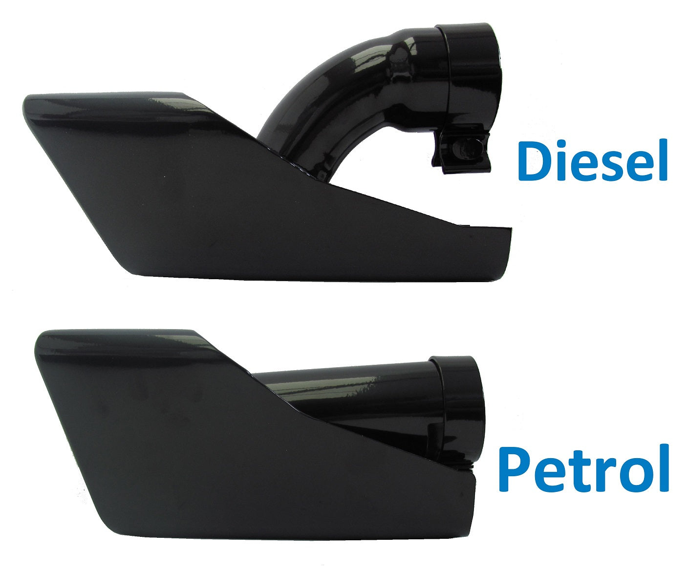 HST Style Exhaust Tips for Range Rover Sport - Petrol - Black