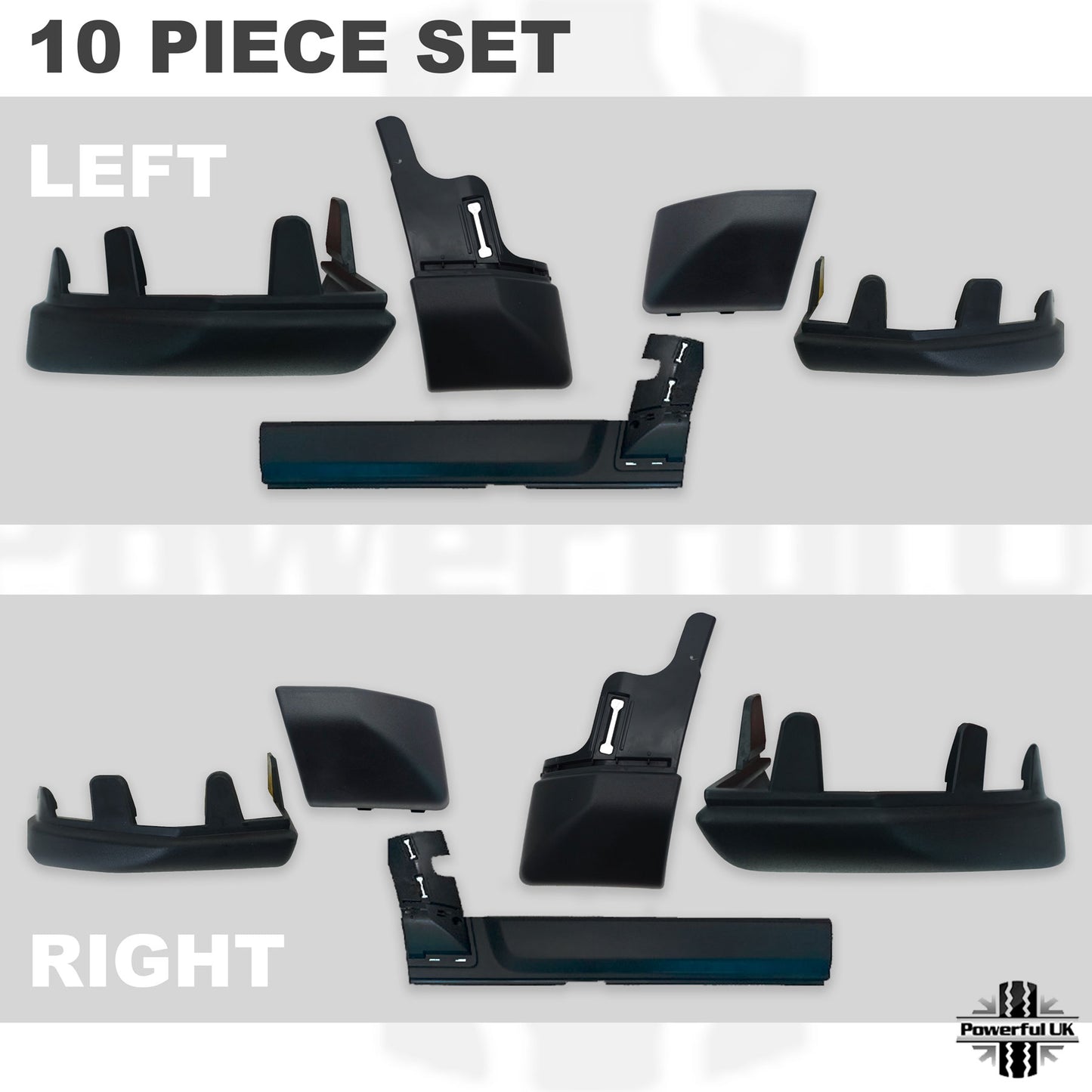 Wheel Arch / Door Plastic Mouldings 10 pc kit for Land Rover Discovery 4