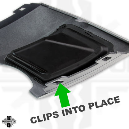 Rear Bumper Twin Exhaust Trims in Black for Land Rover Discovery 5 (2017-20) HSE dynamic