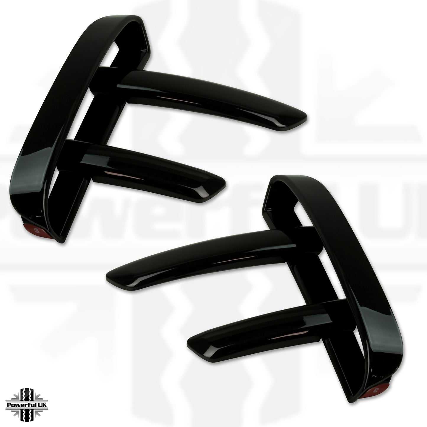 Front Bumper 6 pc Blade Kit - Gloss Black - for Land Rover Discovery 5 (2017-20)