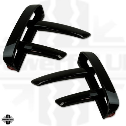 Front Bumper 6 pc Blade Kit - Gloss Black - for Land Rover Discovery 5 (2017-20)