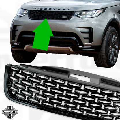 All New Discovery 5 Dynamic Grille - Gloss Black - Aftermarket