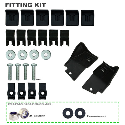 Mudflap kit Front+Rear 4 pc for Land Rover Discovery 5