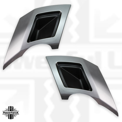 Rear bumper Twin Exhaust trims in Silver for Land Rover Discovery 5 (2017-20) HSE dynamic