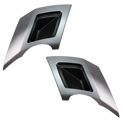 Rear bumper Twin Exhaust trims in Silver for Land Rover Discovery 5 (2017-20) HSE dynamic