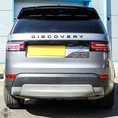 Tailgate Decal - Union Jack - Matt Black for Land Rover Discovery 5