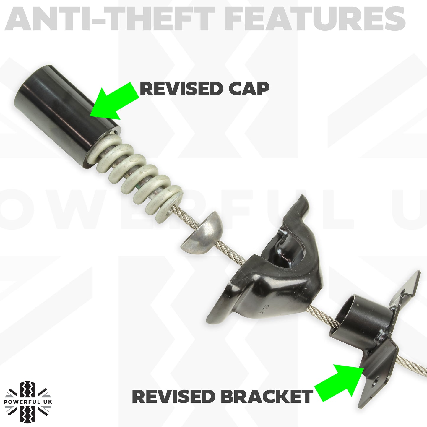 Spare Wheel Winch - Updated Design with Anti-Theft for Land Rover Discovery 5