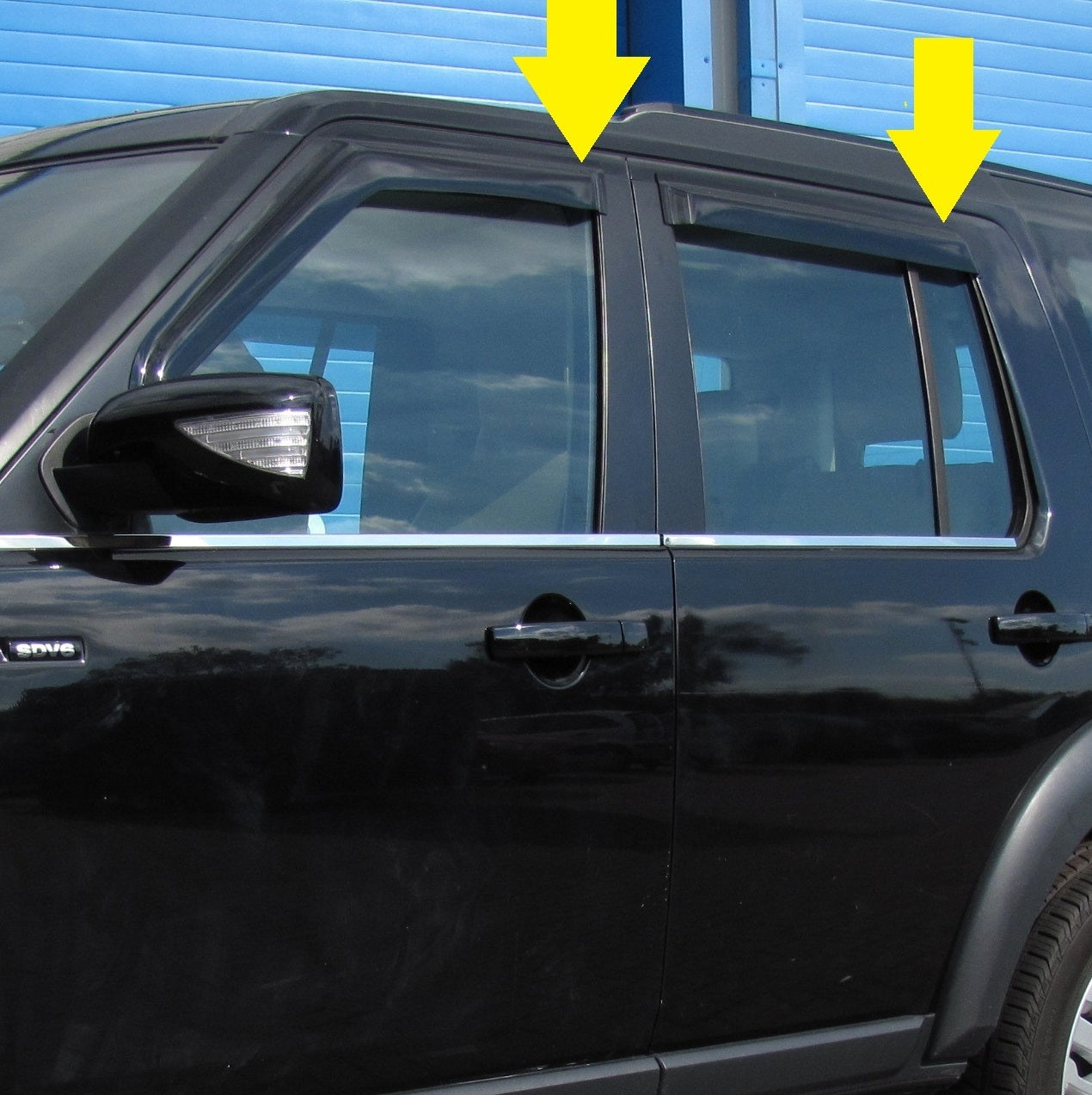 Window Wind Deflector kit - Smoked - for Land Rover Discovery 3 & 4