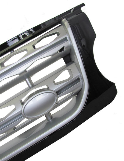 Front Grille - Black / Silver / Silver - for Land Rover Discovery 4 Facelift 2014 on
