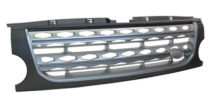 Front Grille for Land Rover Discovery 3 - Disco 4 look - Grey / Silver / Silver