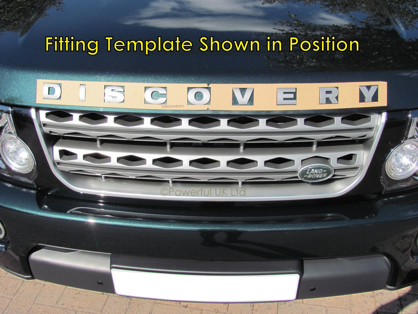 DISCOVERY Front Lettering Template for Land Rover Discovery 3/4