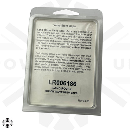 "Land Rover" Dust Valve Caps (4pc) for Range Rover - Genuine