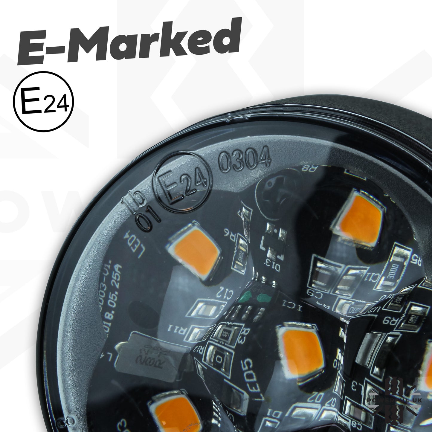 LED Round Indicator Lights 60mm - Pair