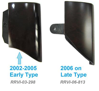 Genuine Interior Screen Surround in Cherry Wood for Range Rover L322 2002-05 - Right Side