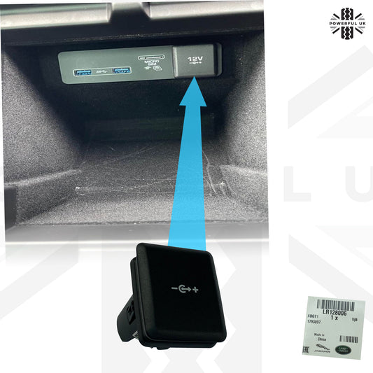 Genuine Interior Power Outlet Cover Lid for Range Rover Evoque 2 2019+