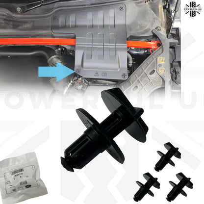 Genuine 4pc Clips for the Battery Cover on the Range Rover Evoque 1