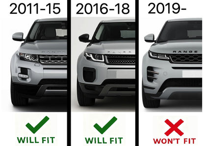 Rear Bumper Plastic Exhaust Trim for Range Rover Evoque L538 Dynamic - Silver- LH