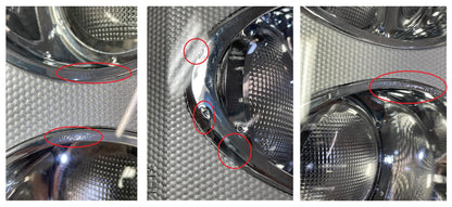 B-GRADE - Front Side Light / Indicator Assembly for Range Rover L322 - Clear Indicator/Silver Body - P