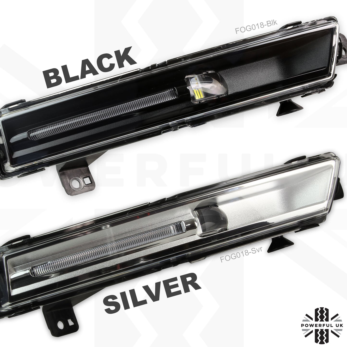 Silver Front LED Fog Light for Range Rover Sport 2018 - PAIR