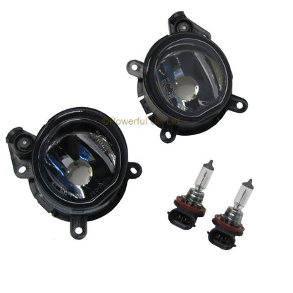 Front Bumper Fog Light Kit for BMW Mini - LH + RH + Bulbs
