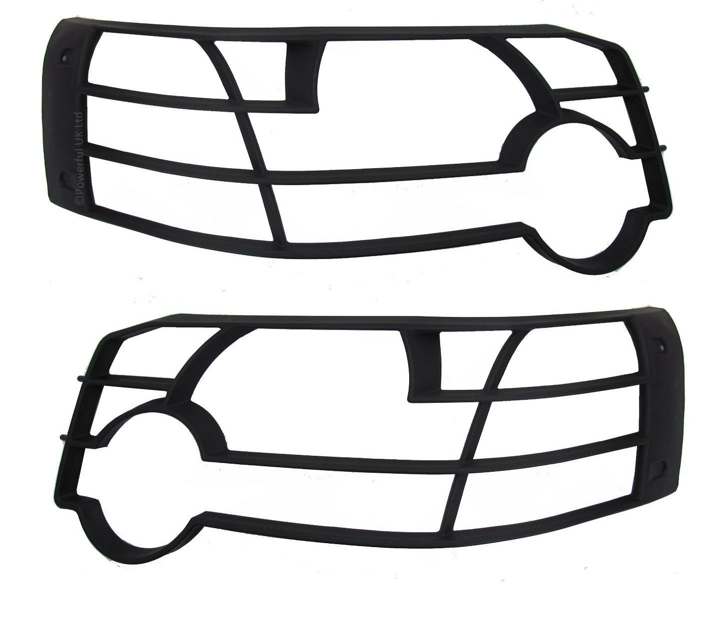 Front Light Guards - Black - for Land Rover Freelander 1 2005-07