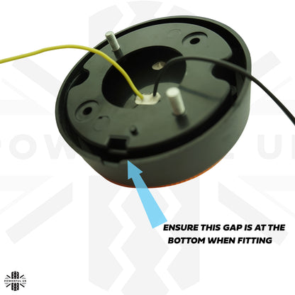 NAS Style LED Orange Indicators for Land Rover Defender - Pair