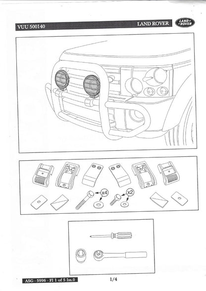 Genuine Spot Light Mounting Kit for Roll / Nudge Bar
