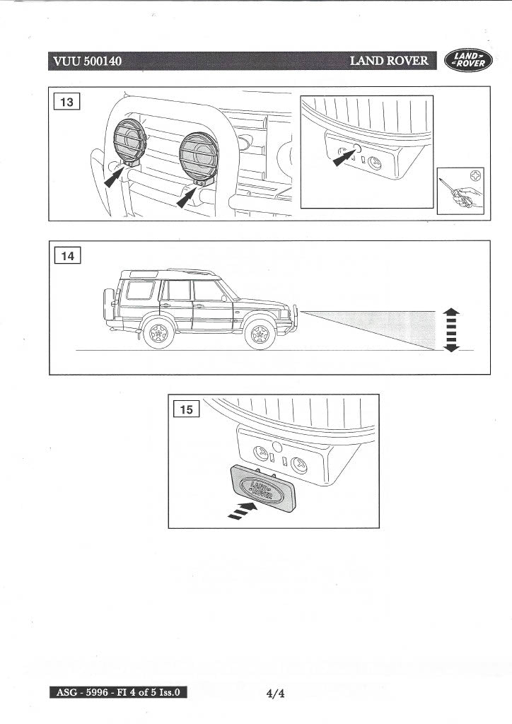Genuine Spot Light Mounting Kit for Roll / Nudge Bar