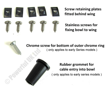 Full Headlight H4 Halogen Crystal RHD upgrade kit for Land Rover Defender