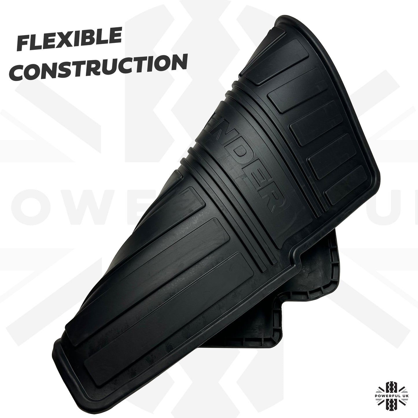 Genuine Front Rubber Floor Mats for the Land Rover Defender 2007 - 2011