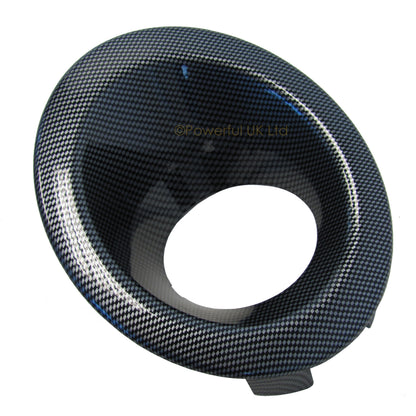 Front Bumper Fog Lamp Bezels in Carbon Effect for Land Rover Freelander 2 - PAIR