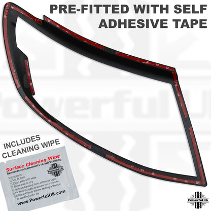 Headlight Surrounds - Matt Black - for Ford Ranger 2012-2015