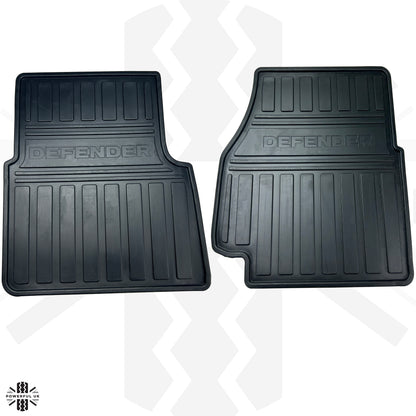 Genuine Front Rubber Floor Mats for the Land Rover Defender 2007 - 2011