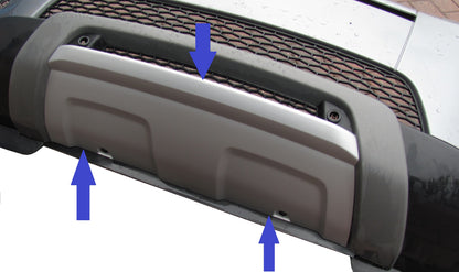 Front Bumper Tow Eye Cover for Range Rover Evoque 2011-15 - Pure/Prestige - Genuine - Silver