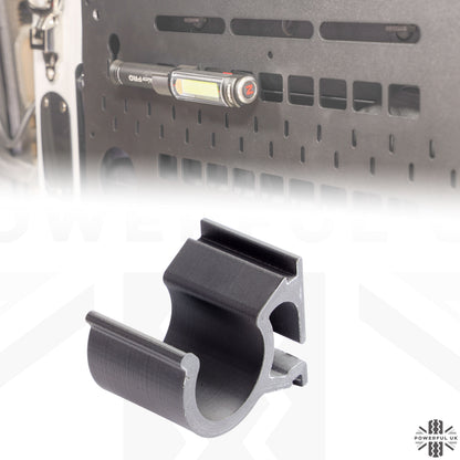 'Big Larry Pro' Torch Mount for Folding Picnic Table for Land Rover Defender L663 - Horizontal