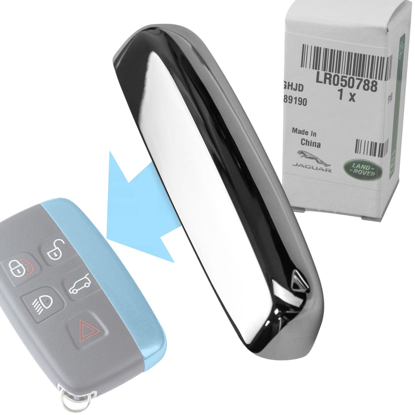 Keyfob Metal Side Piece for Land Rover Discovery 4 - NO Logo - Genuine