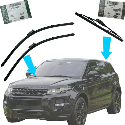 3pc Windscreen Wiper Blade Kit for Range Rover Evoque - Genuine
