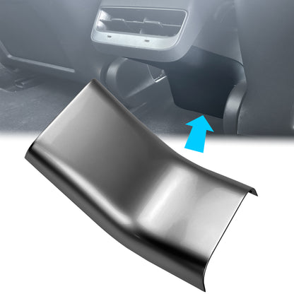 Rear Seat Air Vent 'Anti Kick' Cover in Silver for Tesla Model 3