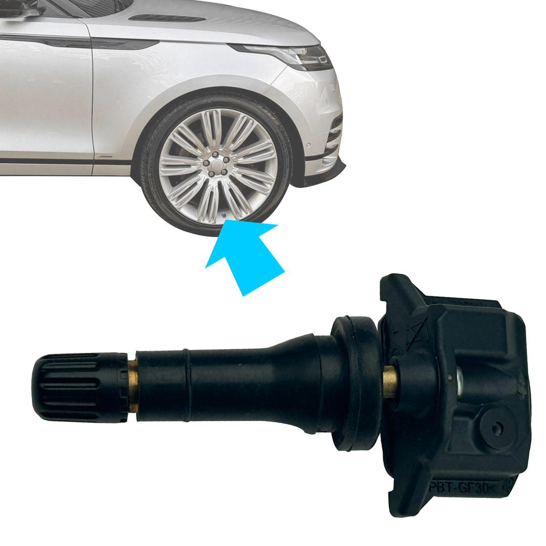 ITM TPMS Tire Pressure Sensors - Set Of 4, 315MHz, Silver Valve Stems, For 2006-2009 Range Rover HSE & Sport