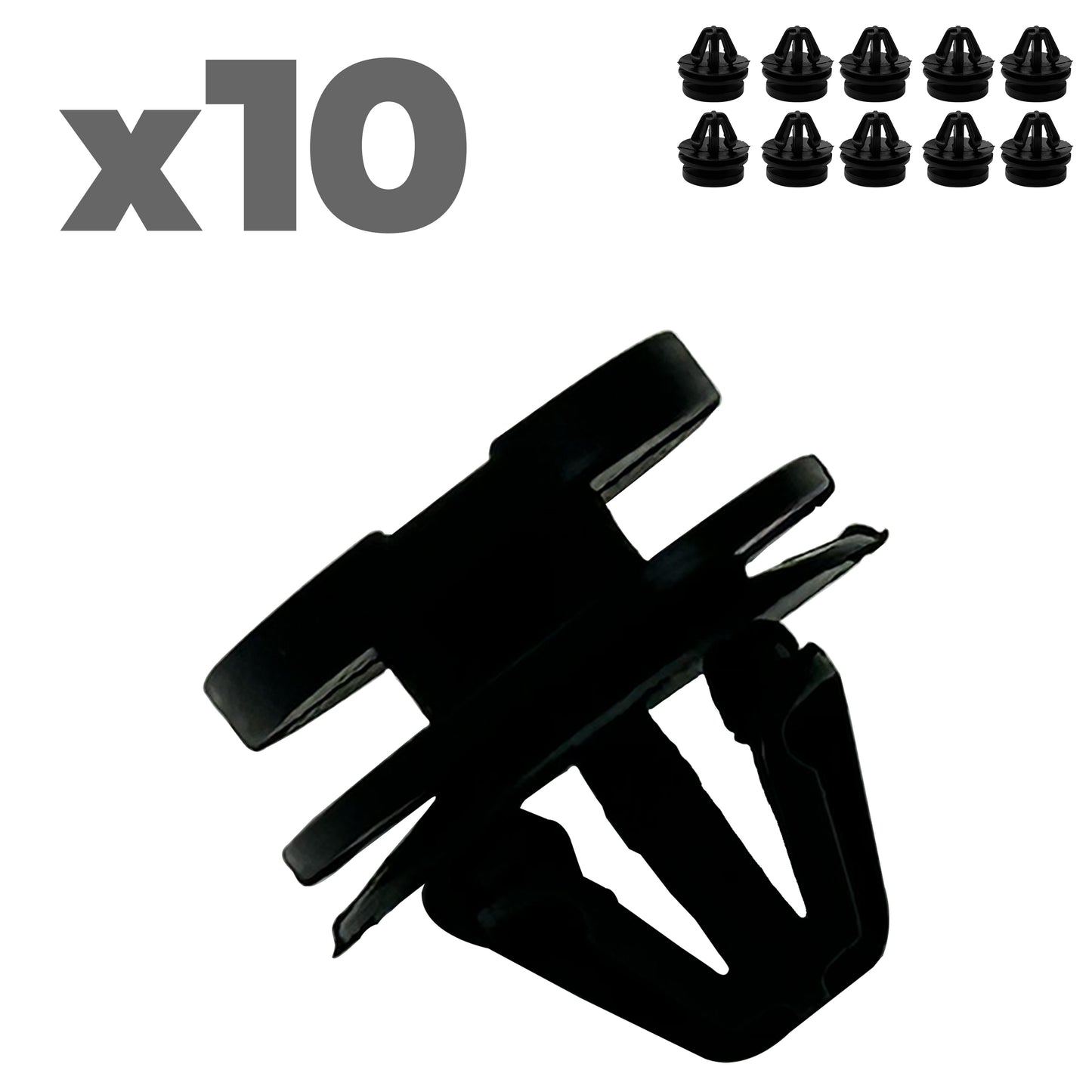 x10 Wheel Arch Plastic Trim Clips for Land Rover Discovery 3 / 4