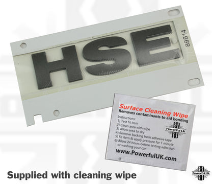 "HSE" Lettering Genuine - Grey- for Land Rover Discovery 3