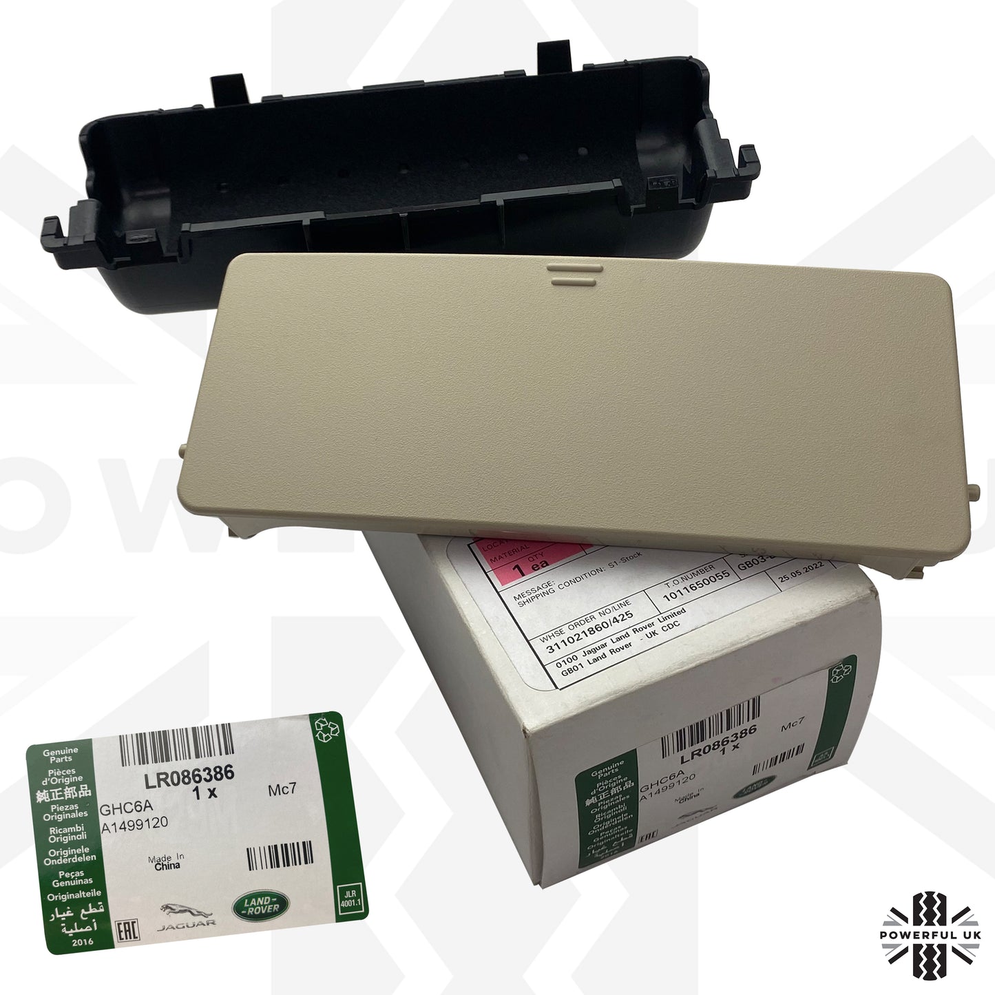 Genuine Sunglasses Holder Upgrade / Repair kit for Land Rover Discovery 5 - Ivory