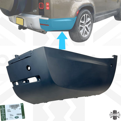 Genuine Rear Bumper Corner for Land Rover Defender L663 130 in Primer - RIGHT