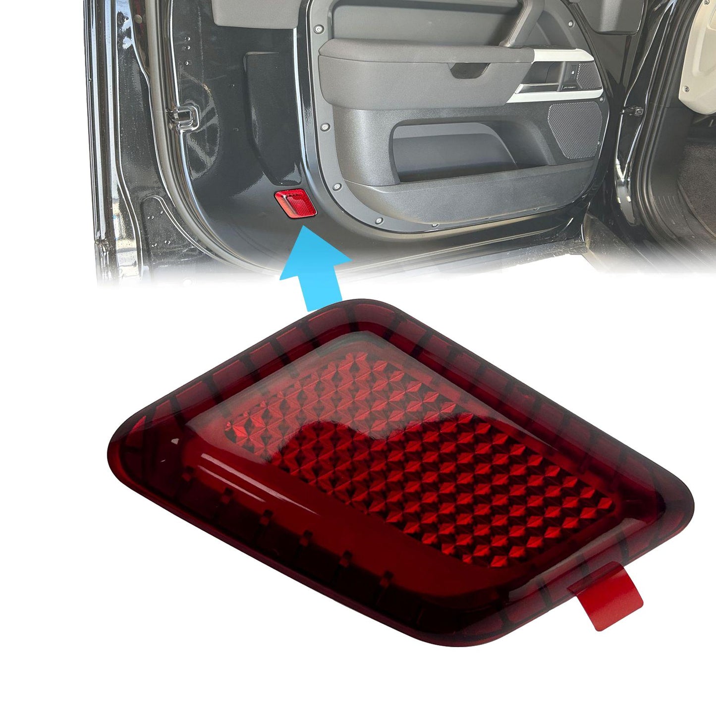 Interior Door Card Reflector Housing for Land Rover Defender L663 90 - Left