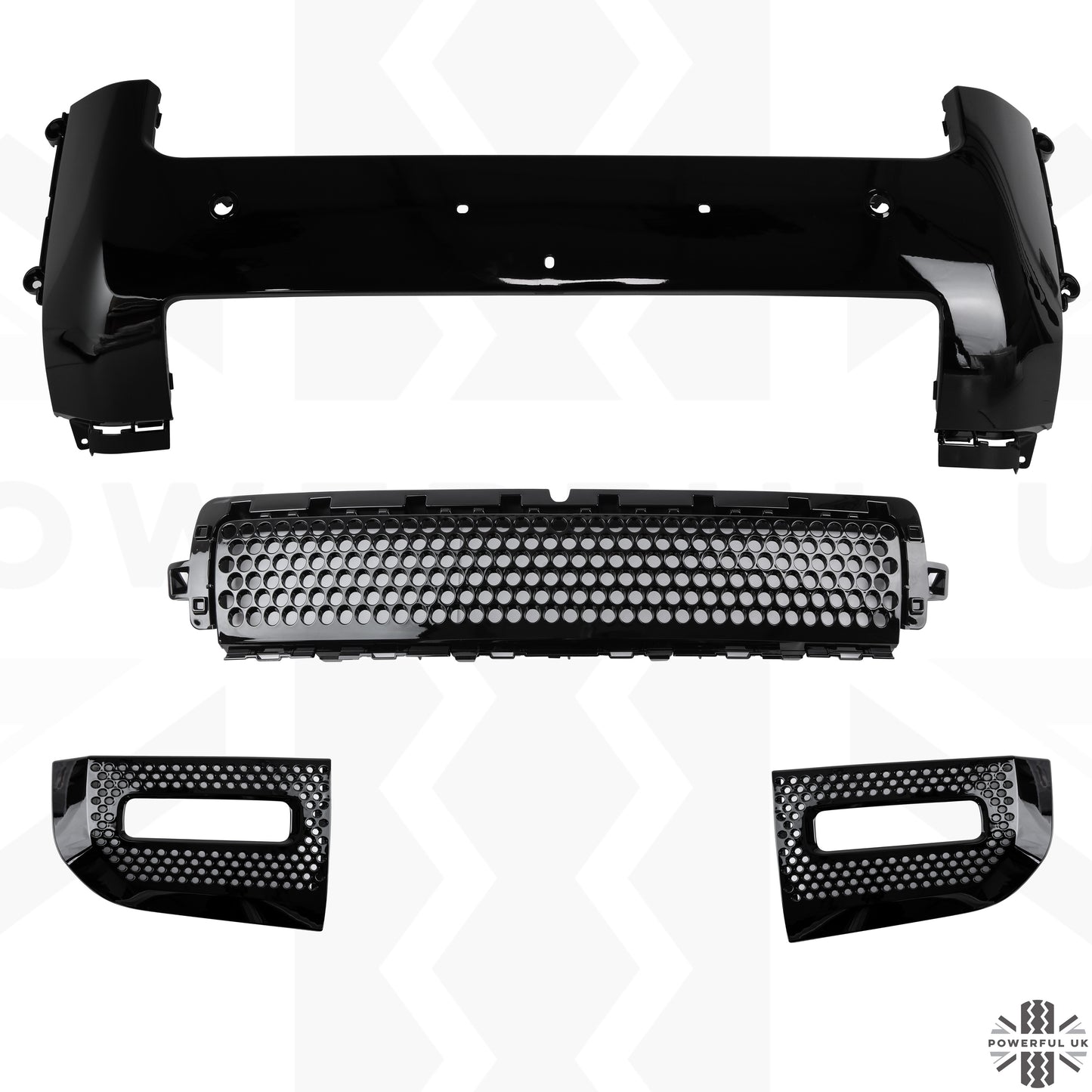 Front Bumper Kit for Land Rover Defender L663 - Gloss Black
