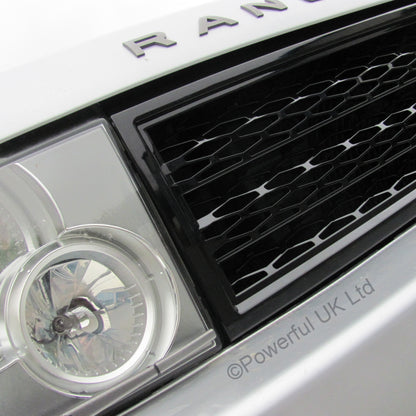 Front Grille (Square Type)  - Gloss Black for Range Rover L322