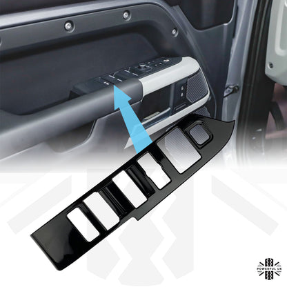 Window Switch Surround Trim - Gloss Black - for Land Rover Defender L663 LHD