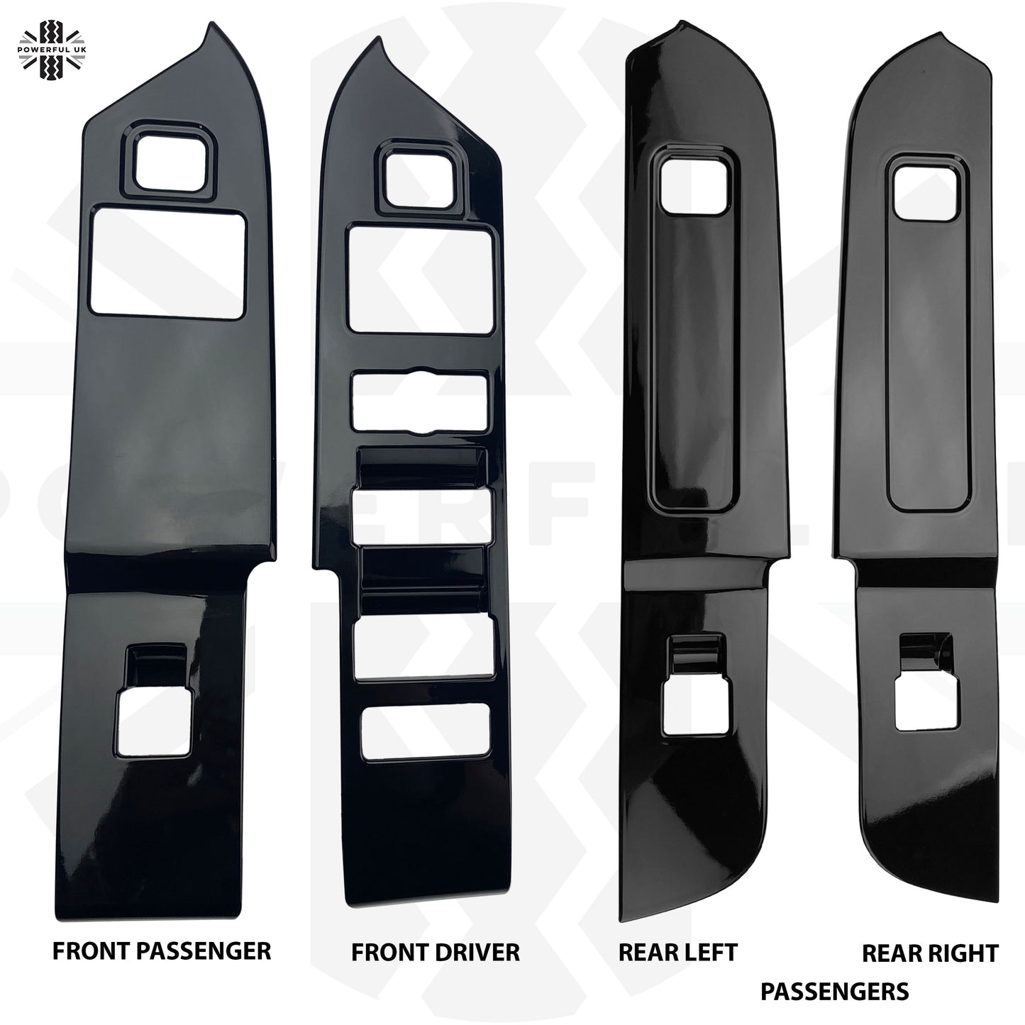 Window Switch Surround Trim - Gloss Black - for Land Rover Defender L663 RHD