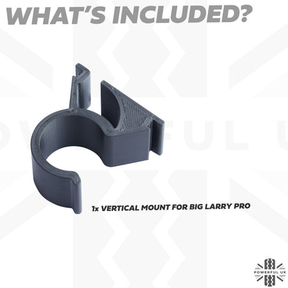 'Big Larry Pro' Torch Mount for Folding Picnic Table for Land Rover Defender L663 - Vertical