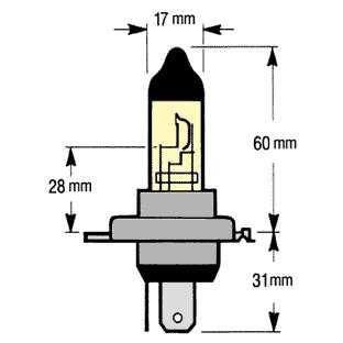 H4 Halogen Headlight Bulbs - 60W/55W Ultra-White - PAIR for Land Rover Discovery 1 & 2